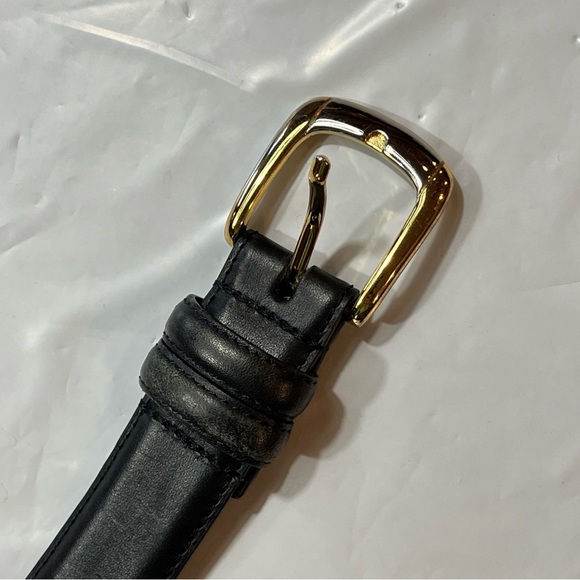 Yoder Dept. heavy duty Black BELT Top Grain Leather Amish 400 gold Buckle 37-41 - Picture 5 of 11